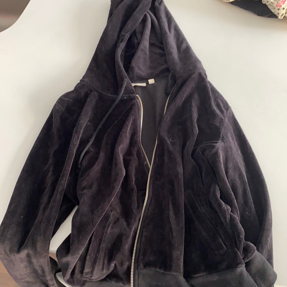 TNA velvet zip up jacket